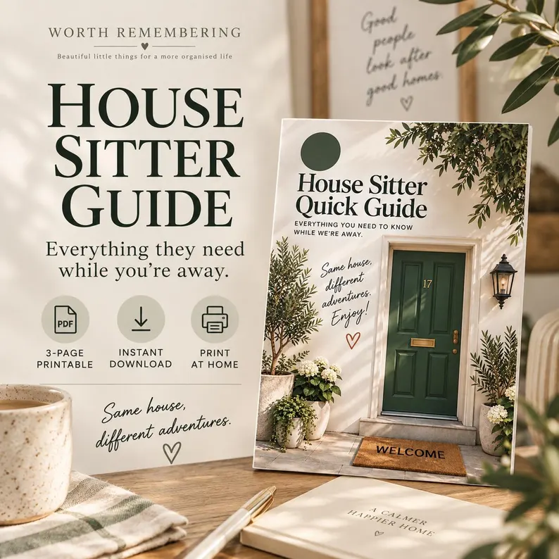 House Sitter Quick Guide printable cover